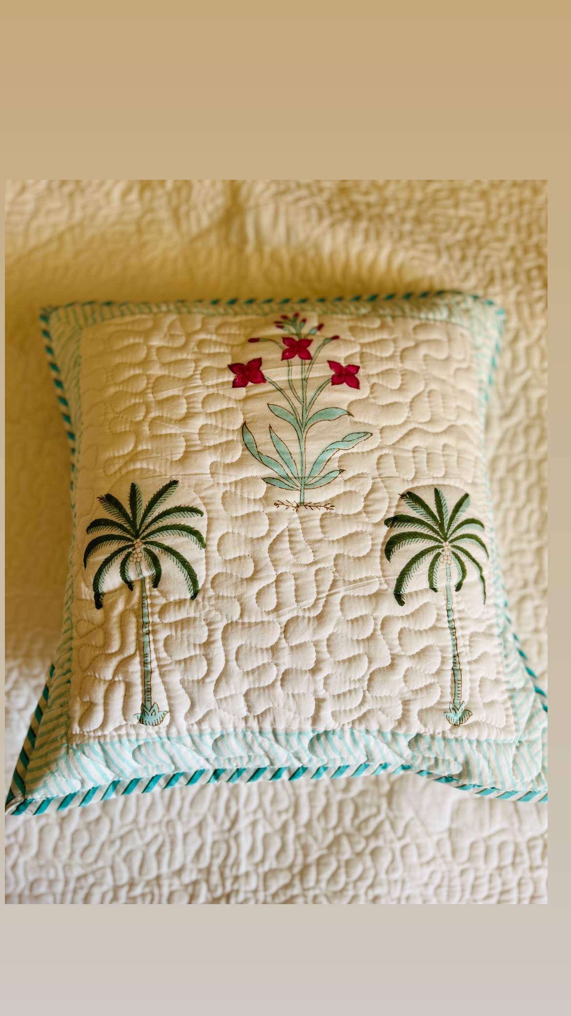 Block Print Cushion Covers- Set of 2 Dreamy (Dispatch in 24 hours) 2 Cushion Cover Dreamy 2