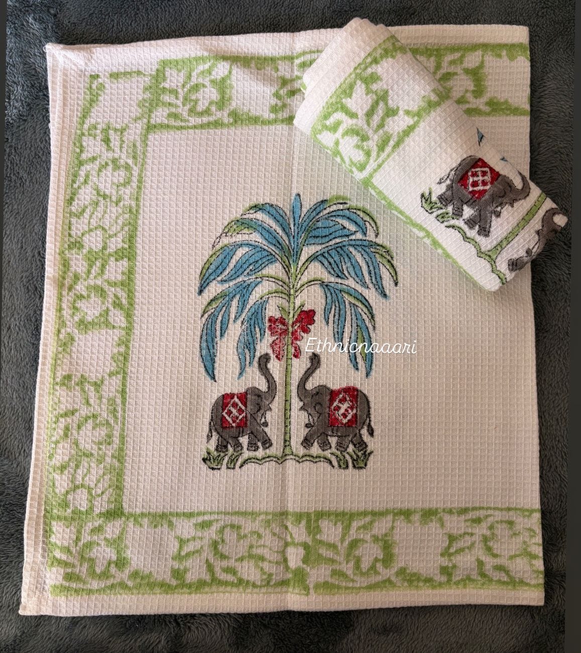 Ele Hand Block Towels - Set of 2 Hand Towels (Dispatch Time 24 Hours) 2 PHOTO 2025 05 07 13 45 45