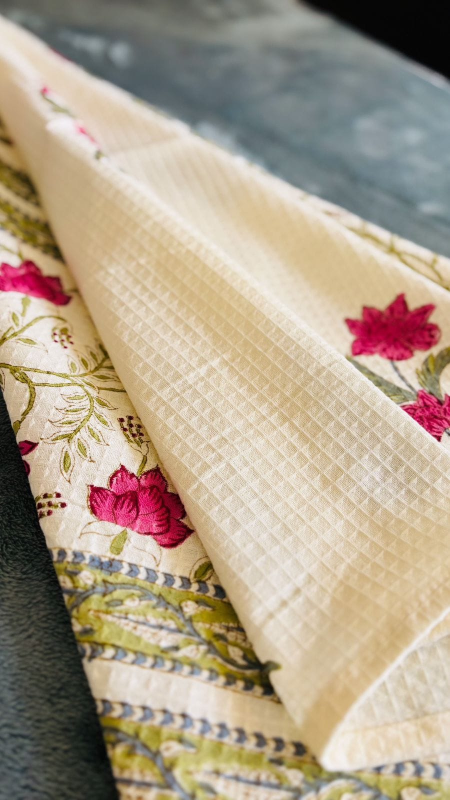 Big Size - Bathing Towel - Block Print Pink Rose 🌷 (Dispatch time 24 Hours) 6 PHOTO 2025 05 07 13 52 35