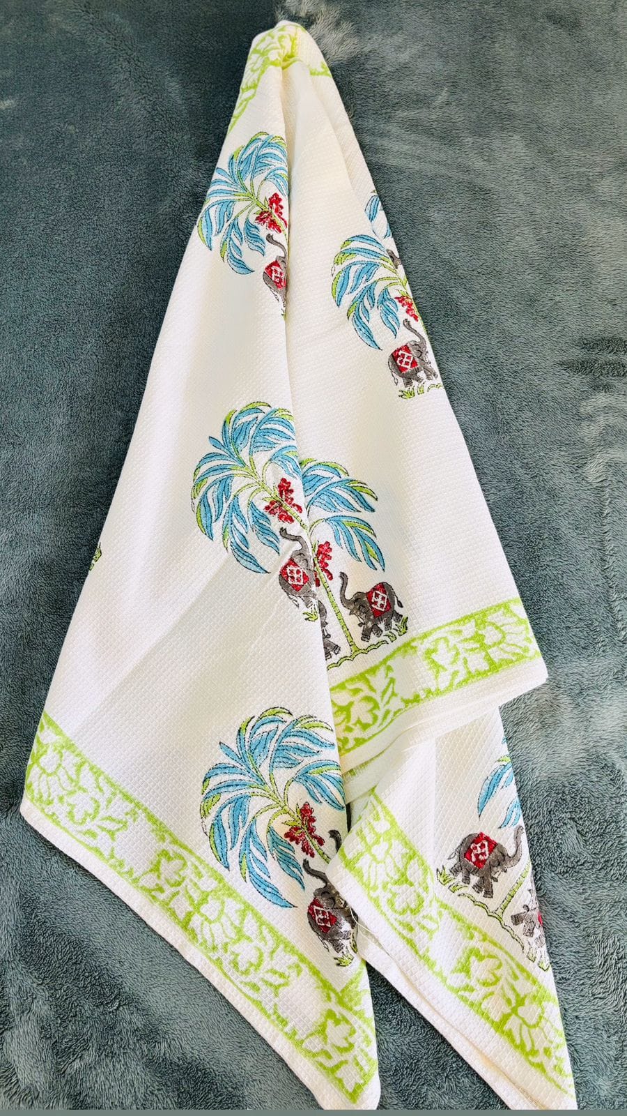 Big Size - Bathing Towel - Block Print - Ele 🐘 (Dispatch time 24 Hours) 2 PHOTO 2025 05 07 14 01 42