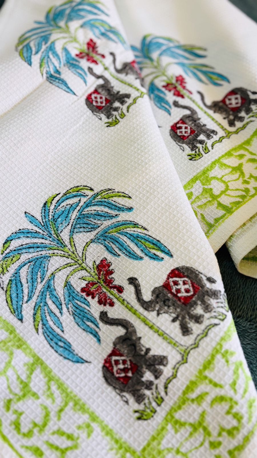 Big Size - Bathing Towel - Block Print - Ele 🐘 (Dispatch time 24 Hours) 4 PHOTO 2025 05 07 14 01 45