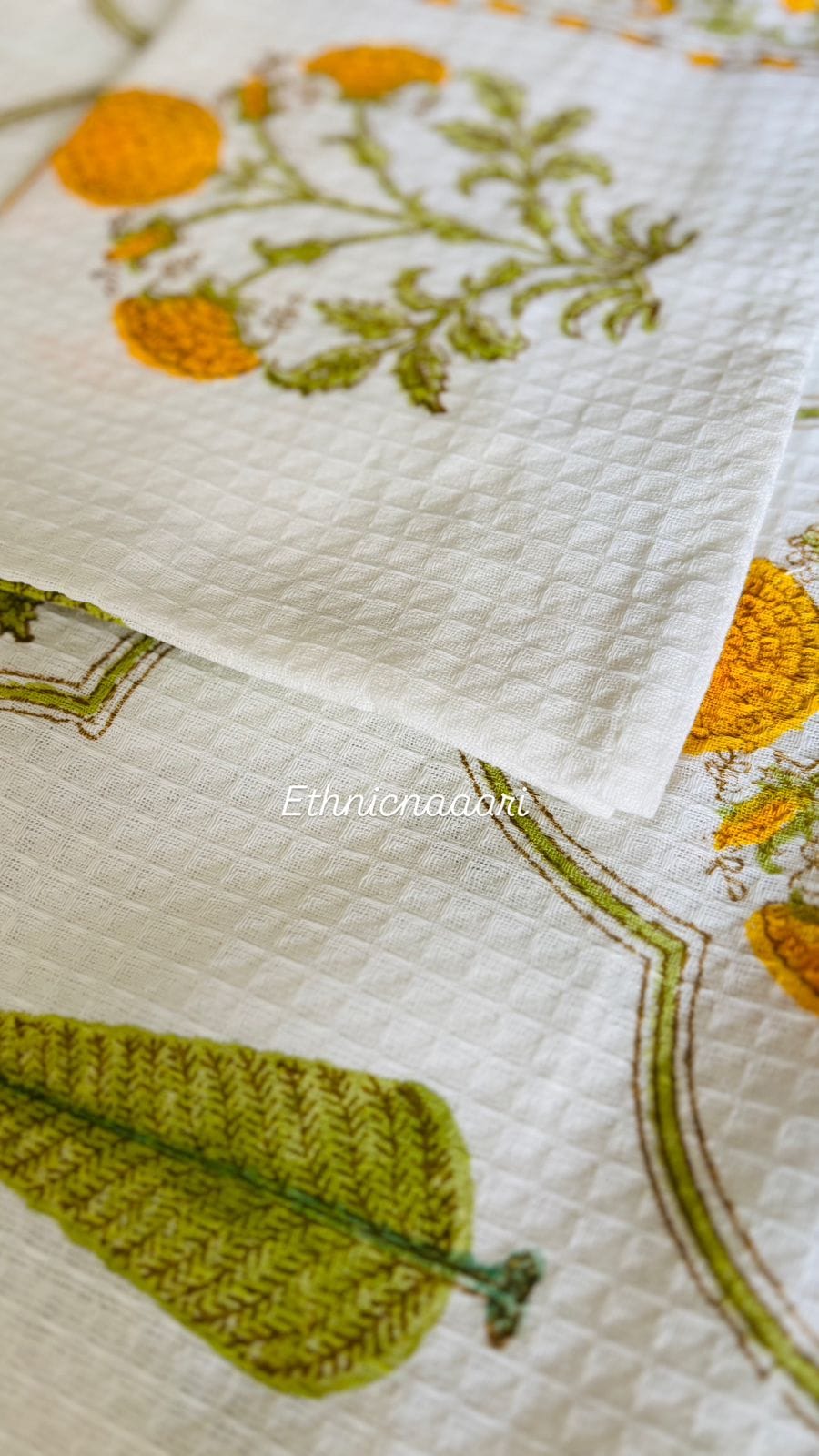 Petals Waffle Cotton Towel 5