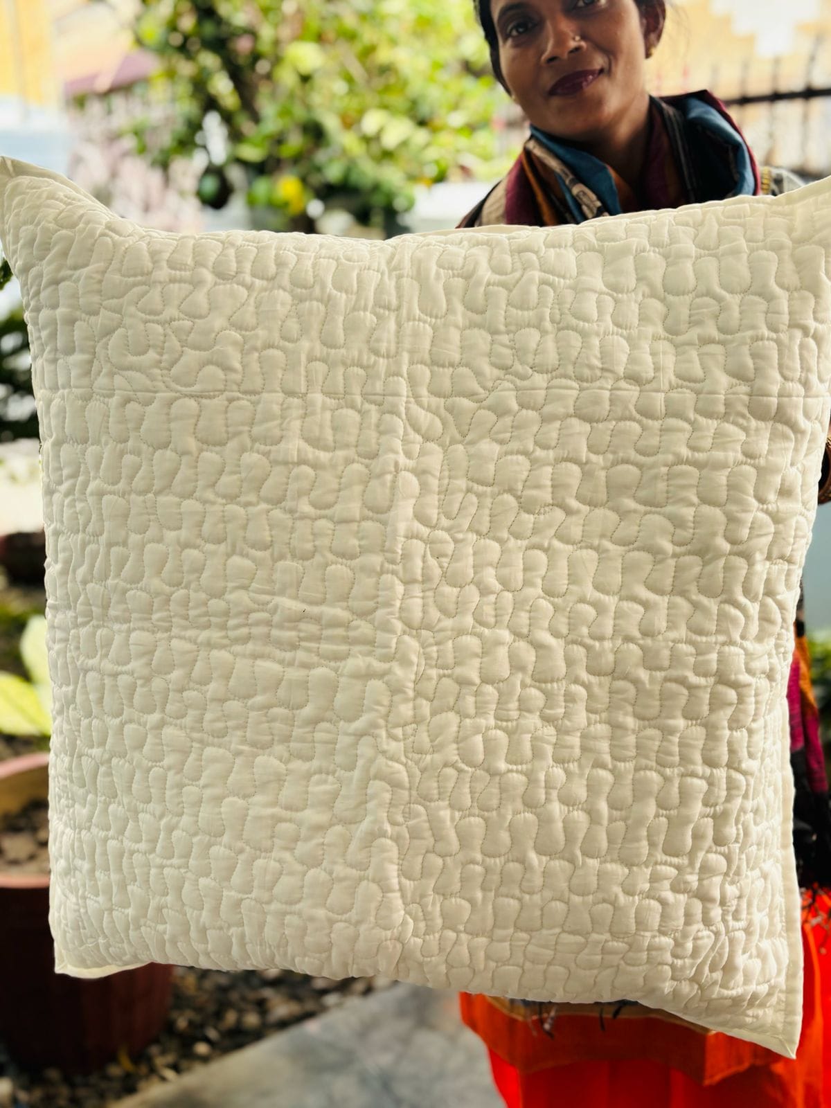 Quilted Cushion Cover - Mr. Big (Pair - Set of 2 Quilted Cushion Covers) 24*24 inches (Dispatch Time 24 hours) 6 Quilted Cushion Cover Mr. Big 3