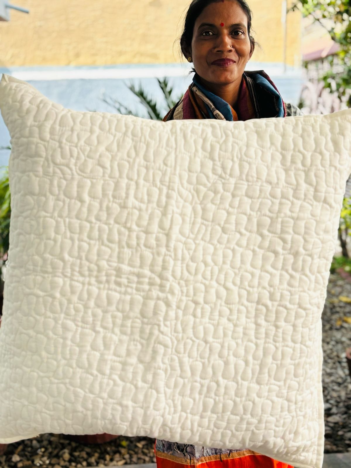 Quilted Cushion Cover - Mr. Big (Pair - Set of 2 Quilted Cushion Covers) 24*24 inches (Dispatch Time 24 hours) 4 Quilted Cushion Cover Mr. Big 4