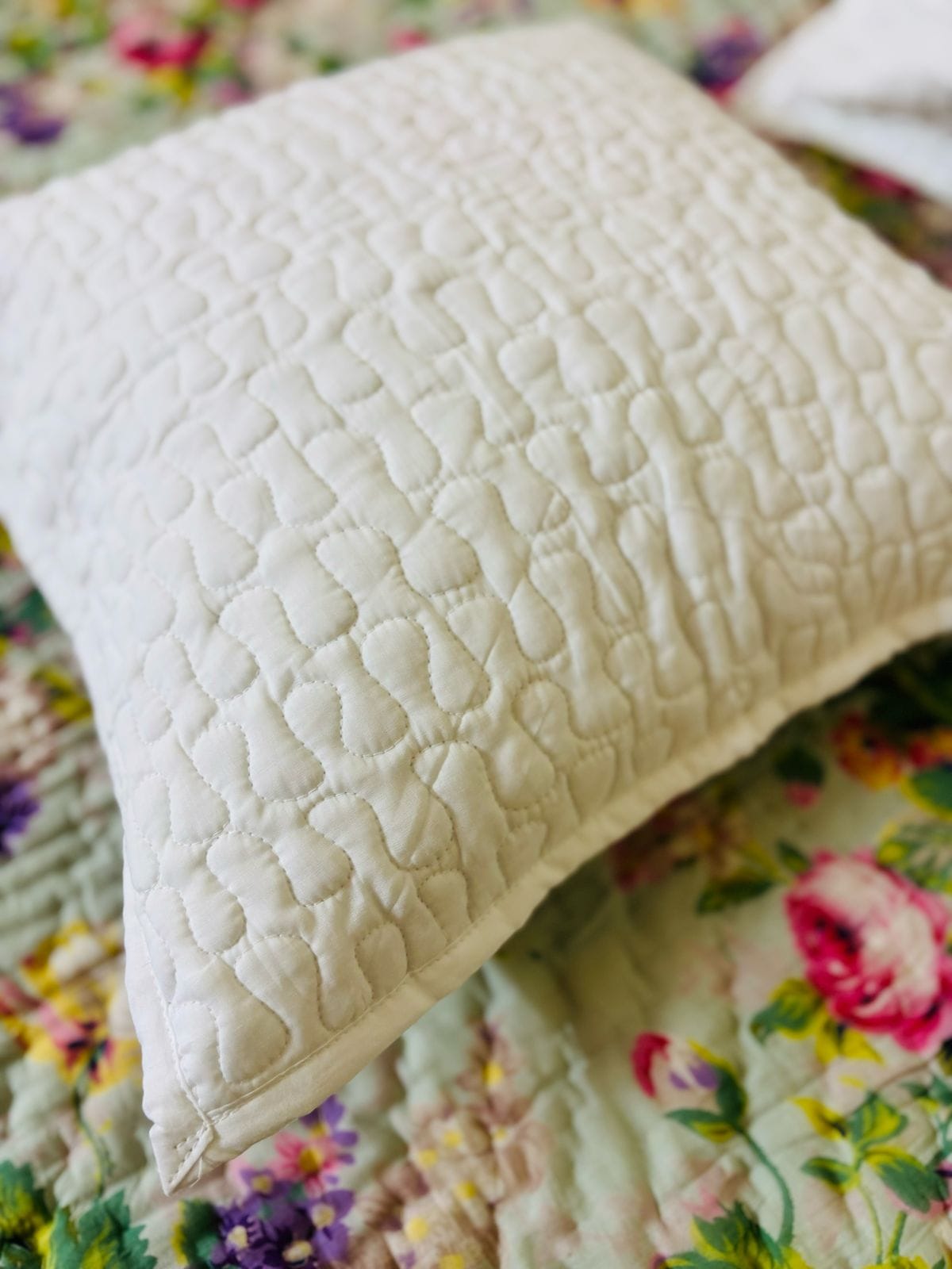 Quilted Cushion Covers White Fairy 3