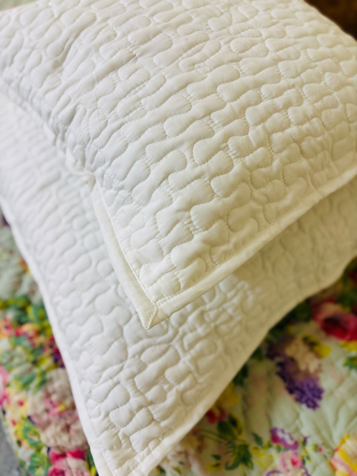 Quilted Cushion Covers White Fairy 4