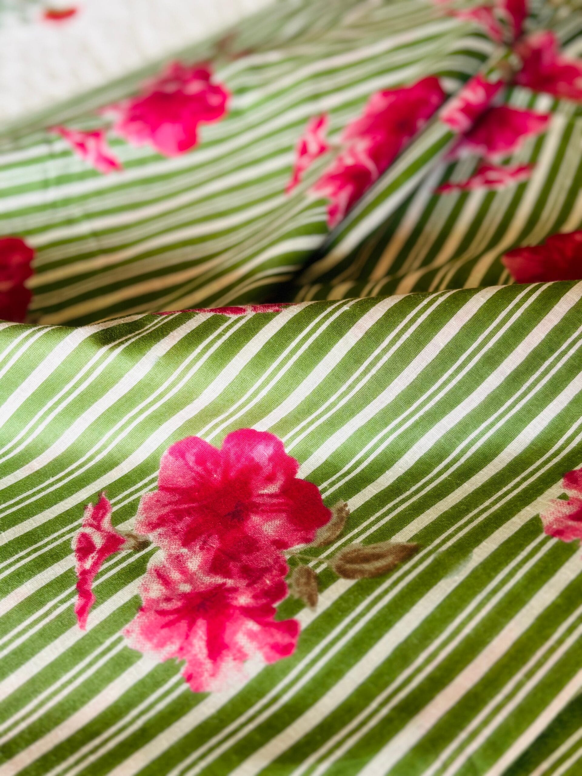 100./. Cotton Mul Fabrics, Hara Panna 🌱 Raw Fabrics - Pure Cotton 6 Hara Panna 2 scaled 1