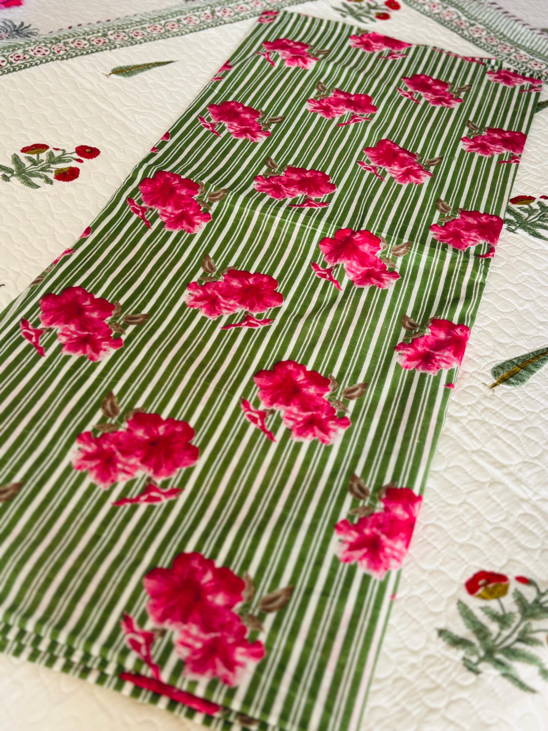 100./. Cotton Mul Fabrics, Hara Panna 🌱 Raw Fabrics - Pure Cotton 8 Hara Panna 3 scaled 1