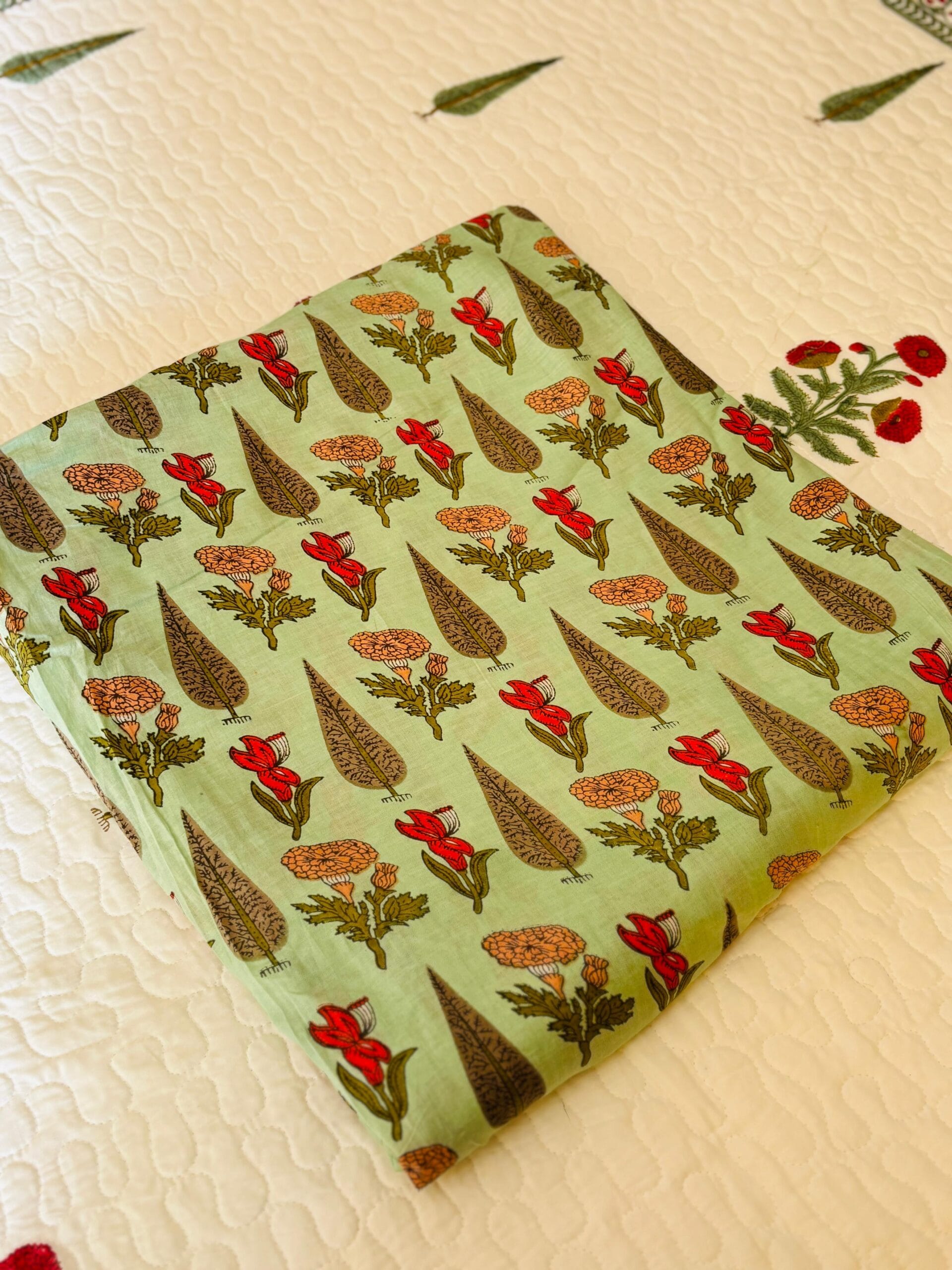 100./. Cotton Mul Fabrics, Garden 🪴Raw Fabrics - Pure Cotton 2 Heaven 2 scaled 1