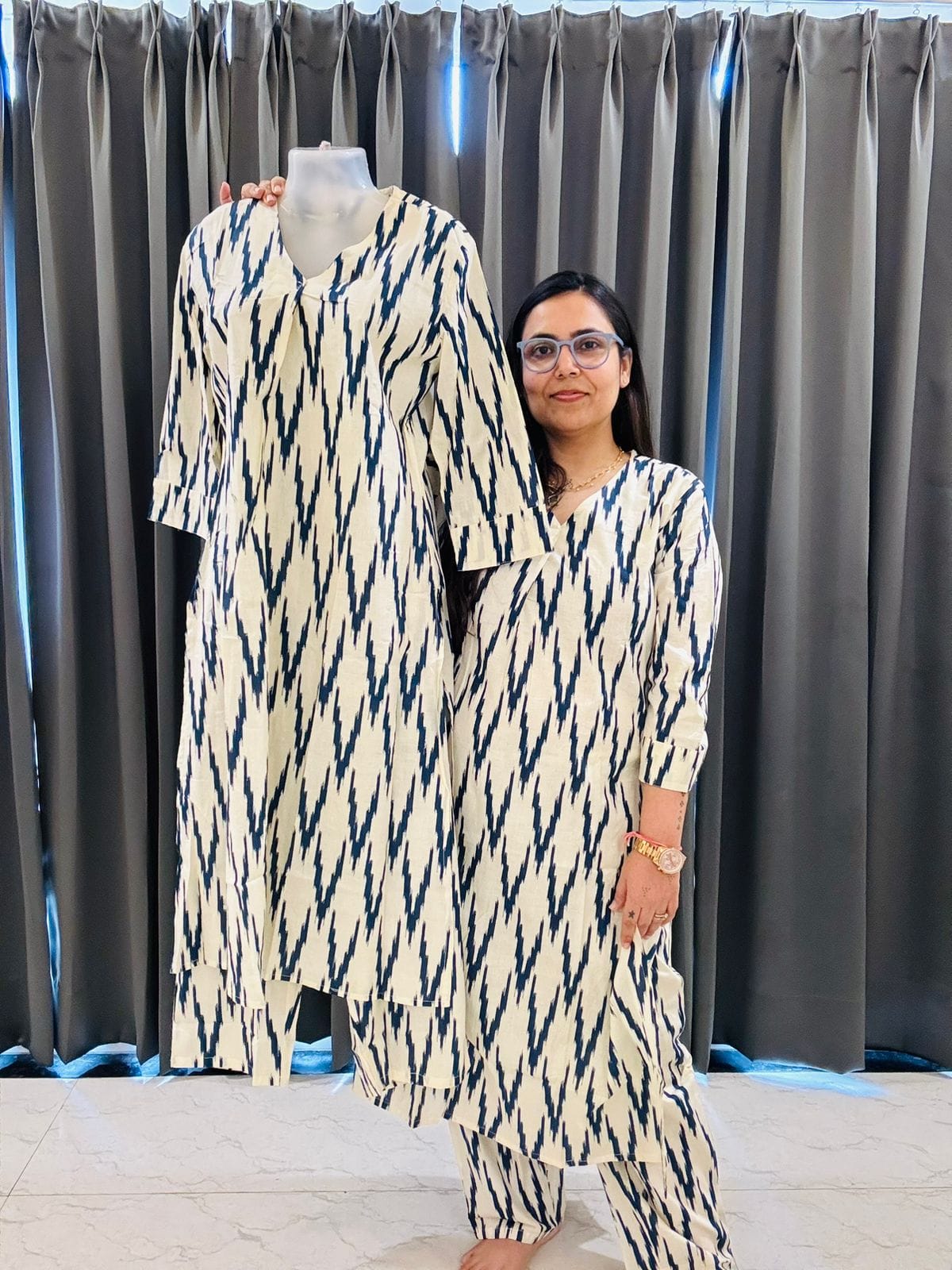 Co ord Sets Neela Ikkat 5