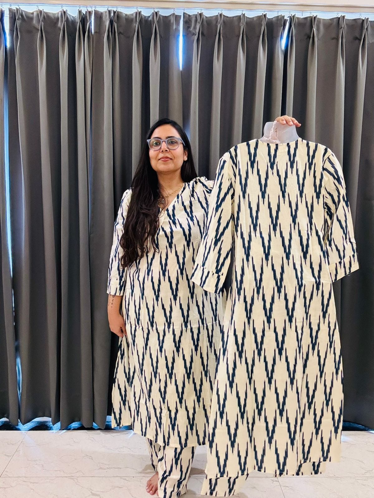 Co ord Sets Neela Ikkat 7