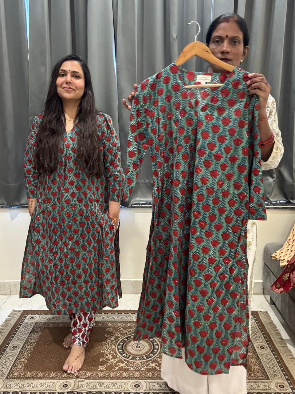 Rani - Jaipuri Kurti and Pajama Set Stitched - Coord Sets (Dispatch in 24 Hours) 8 Royal Kurti and Pajama 3