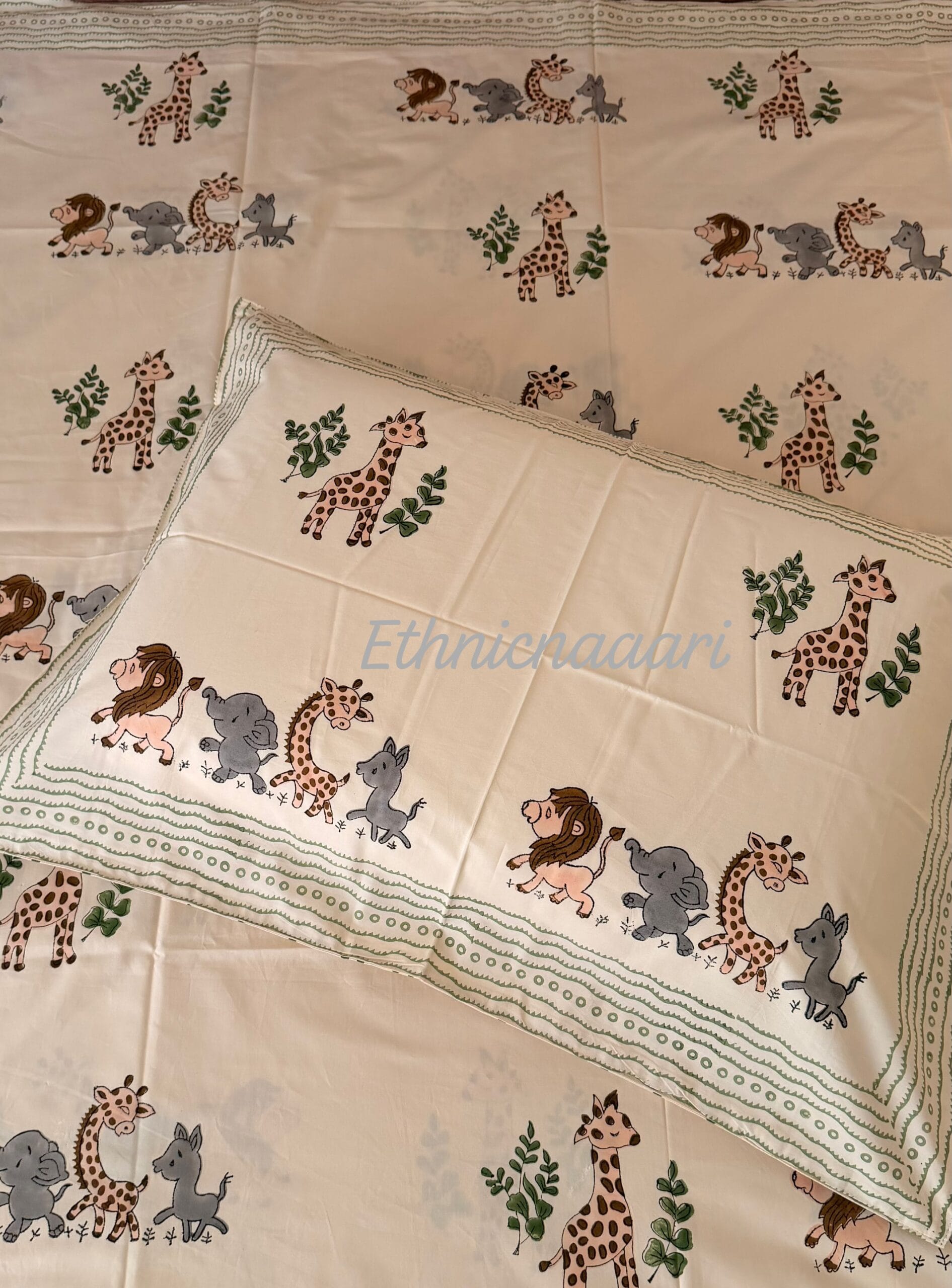 Jungle Party 🦁🐘🦒🐋 Bedsheet 12 scaled