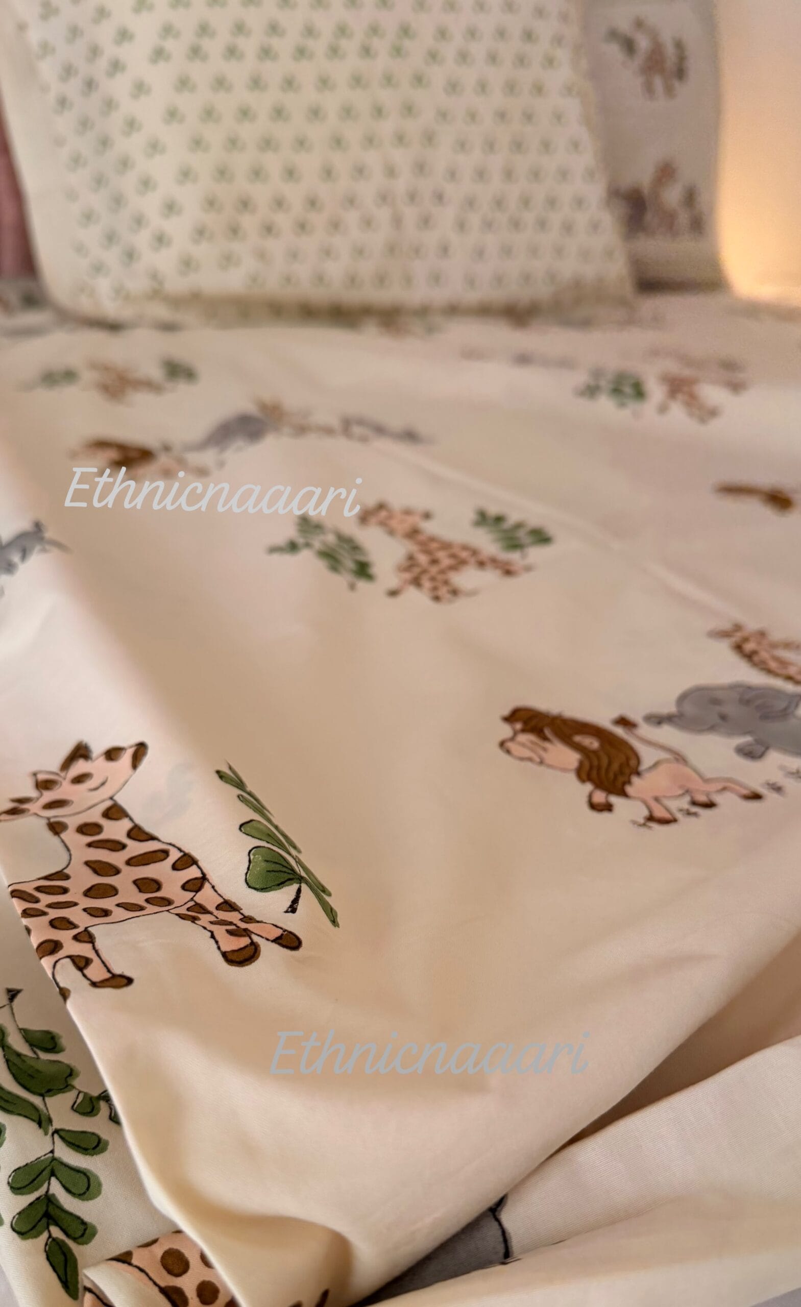 Jungle Party 🦁🐘🦒🐋 Bedsheet 9 scaled
